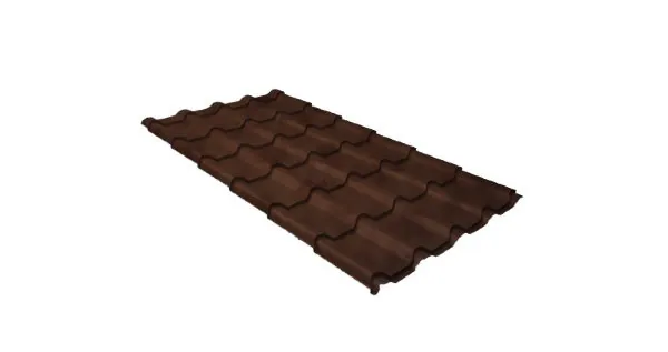 Металлочерепица камея 0,45 Safari Twincolor Brown купить в Истре