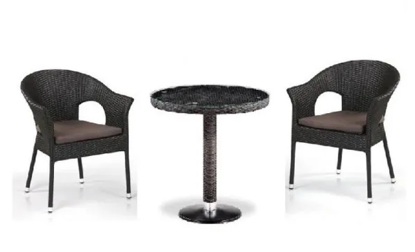 Комплект плетеной мебели AFINA из иск. ротанга T601/Y79A-W53 Brown 2Pcs купить в Истре