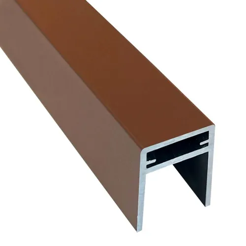 П-профиль Алюминиевый EasyDecking 35x25 Коричневый купить в Истре