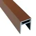 П-профиль Алюминиевый EasyDecking 35x25 Коричневый купить в Истре