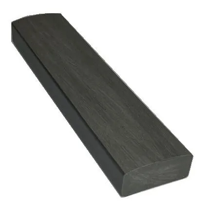 Лавочный брус Ecodecking Некст полнотелый брашированный 70х35 графит купить в Истре