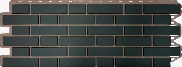 Фасадная панель Альта-Профиль, Кирпич Клинкерный, Графит купить в Истре