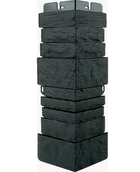 Угол наружный Альта-Профиль Скалистый камень ЭКО Графит купить в Истре