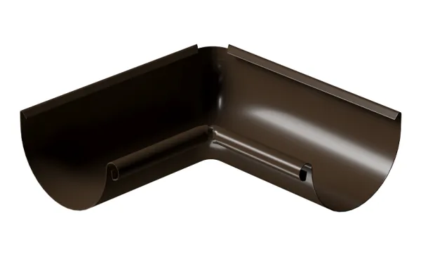 Угол внутренний 90° D125 Döcke STAL PREMIUM Каштан, (RAL 8017) купить в Истре