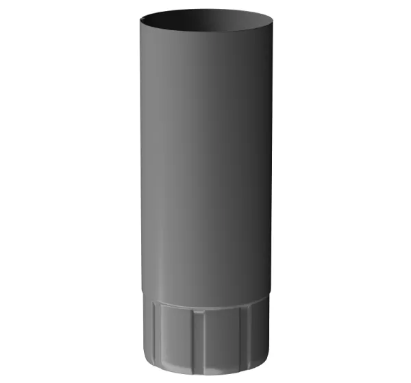 Труба водосточная 1 м D90 Döcke STAL PREMIUM Графит, (RAL 7024) купить в Истре