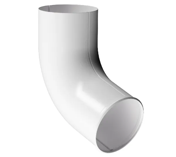 Отвод трубы D90 Döcke STAL PREMIUM Пломбир, (RAL 9010) купить в Истре