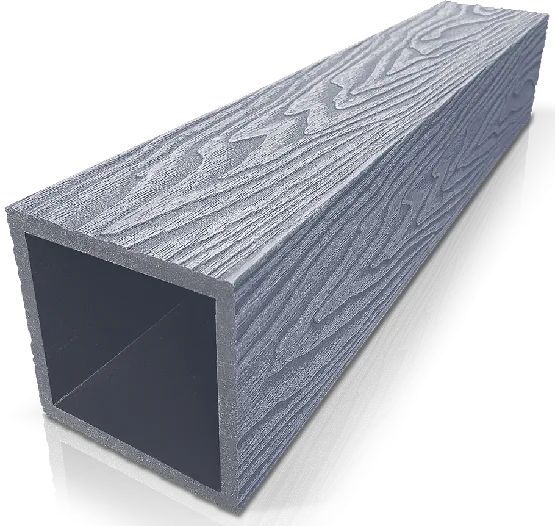 Столб ДПК 3D GardenParkett фактура дерева Серый купить в Истре