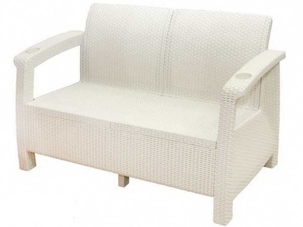 Двухместный диван Yalta Sofa Seаt белый купить в Истре