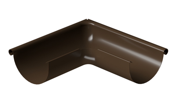 Угол внешний 90° D125 Döcke STAL PREMIUM Каштан, (RAL 8017) купить в Истре