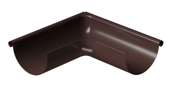 Угол внешний 90° D125 Döcke STAL PREMIUM Шоколад, (RAL 8019) купить в Истре