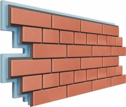 Термопанели Доломит Кирпич 40 мм Красный купить в Истре