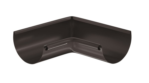 Водосток Aquasistem, система 125x90 - Угол желоба, внутренний 90° RR 32 Тёмно-Коричневый купить в Истре
