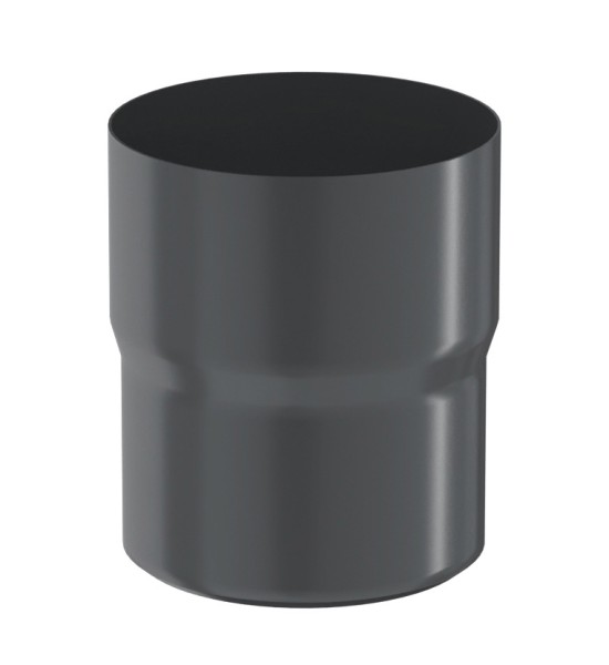 Водосток Aquasistem, система 125x90 - Соединитель трубы RAL 7024 Тёмно-серый купить в Истре