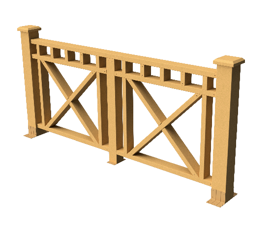 Ограждения декоративное ДПК GRINDERDECO Виктория песчаник купить в Истре