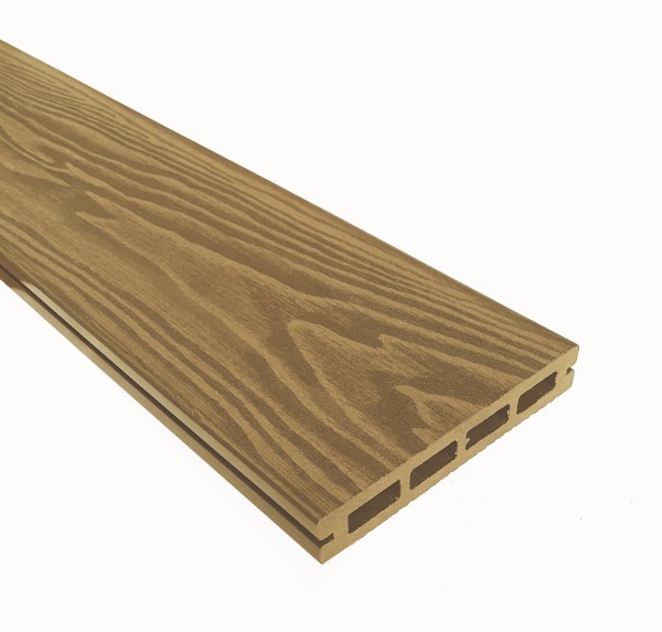 Террасная доска из ДПК Terrapol Смарт 3D Пустотелая с пазом Дуб Севилья купить в Истре