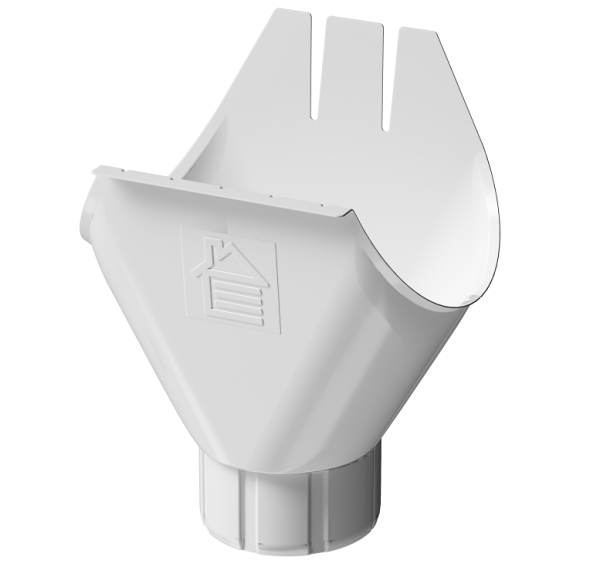 Воронка желоба D125 Döcke STAL PREMIUM Пломбир, (RAL 9010) купить в Истре
