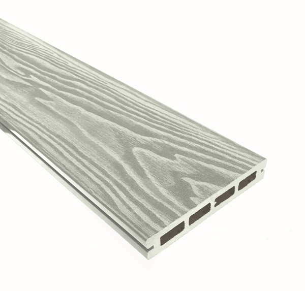 Террасная доска из ДПК Terrapol Смарт 3D Пустотелая с пазом Дуб беленый купить в Истре