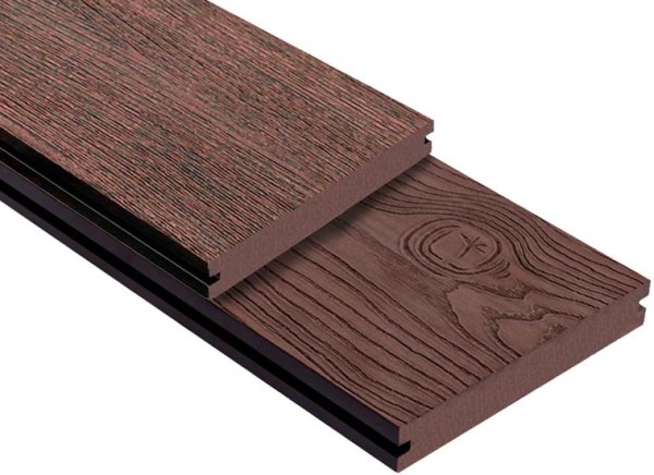 Террасная доска ДПК Outdoor 3D полнотелая STORM/OCEAN BROWN коричневая микс купить в Истре
