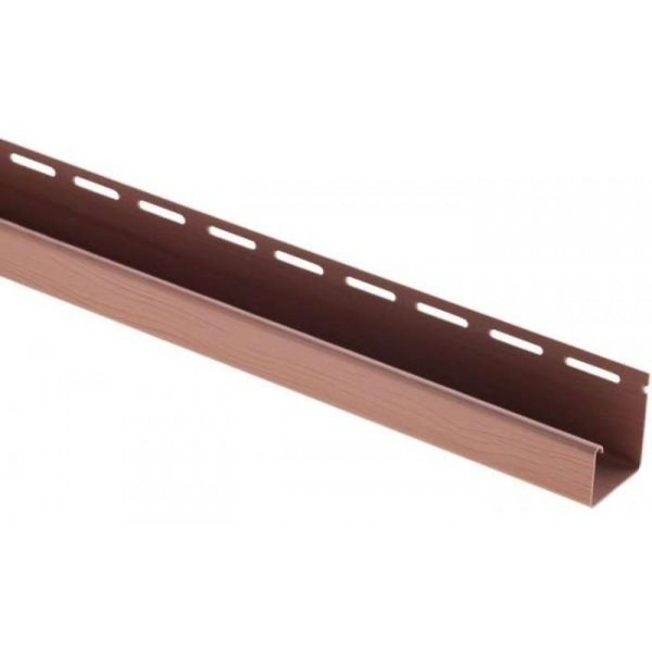 J-профиль Люкс Крашенный, T-15, ВН, Красно-коричневый купить в Истре