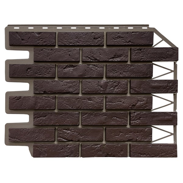 Фасадная панель FineBer, Кирпич Баварский, Темно коричневый купить в Истре