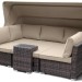 Диван-Трансформер AFINA плетеный из иск. ротанга AFM-320B Brown купить в Истре
