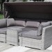 Диван-Трансформер AFINA плетеный из иск. ротанга AFM-320G Grey купить в Истре