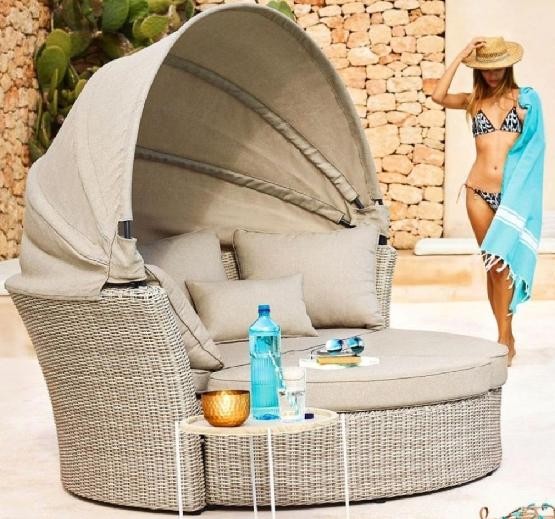 Диван-Трансформер AFINA плетеный из иск. ротанга AFM-325 Beige купить в Истре