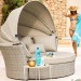 Диван-Трансформер AFINA плетеный из иск. ротанга AFM-325 Beige купить в Истре