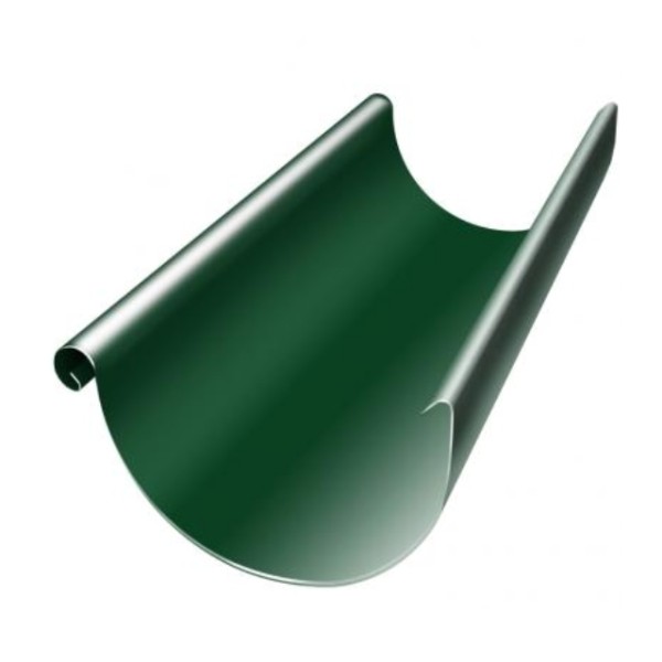 Водосток Grand Line 125x90 – Желоб 3м RAL 6005 купить в Истре