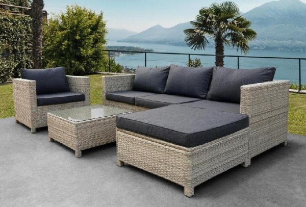 Комплект мебели AFINA плетеной из иск. ротанга YR821G Grey/Grey купить в Истре