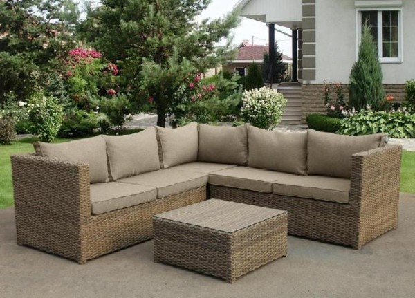 Комплект мебели AFINA плетеной из иск. ротанга YR825B Beige купить в Истре
