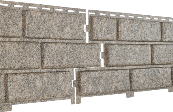 Фасадная панель Ю-Пласт Стоун Хаус Кирпич Бежевый купить в Истре