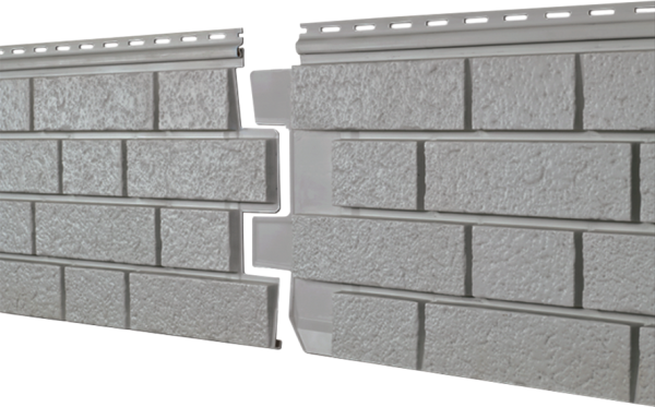 Фасадная панель Ю-пласт Стоун Хаус S-Lock Клинкер Нордик дым купить в Истре