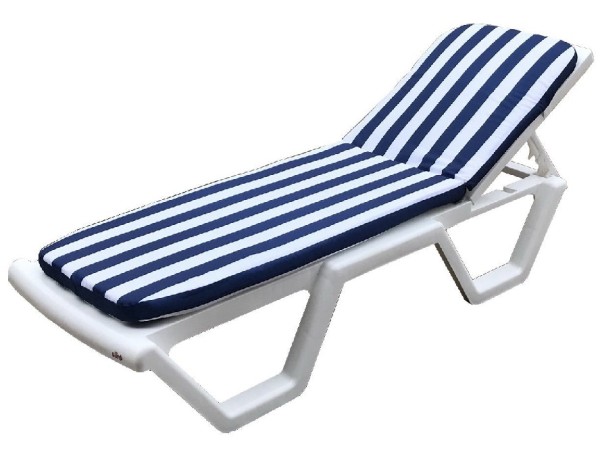 Матрас для шезлонга TWEET Синие белые полоски купить в Истре