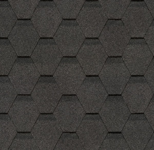 Гибкая черепица Docke, коллекция Шестигранник Серый купить в Истре