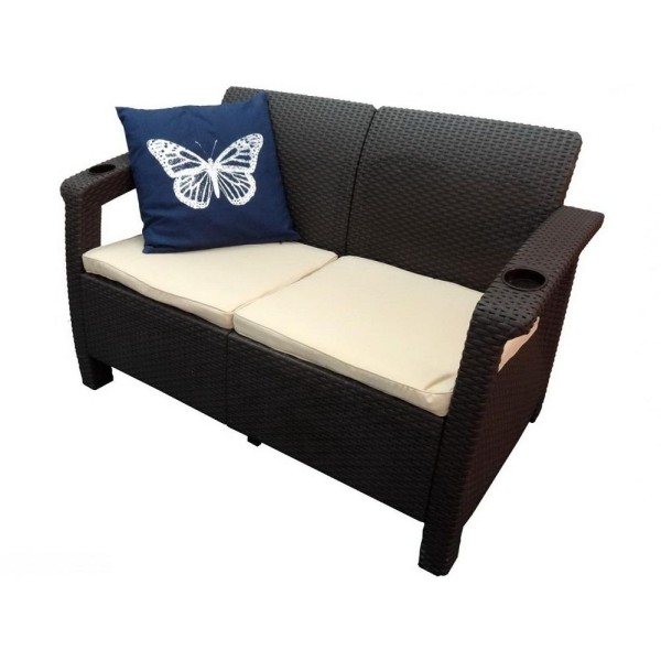 Двухместный диван Yalta Sofa Seаt венге купить в Истре