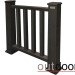 Ограждение из ДПК Outdoor Классик 3D STORM чёрный купить в Истре