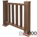 Ограждение из ДПК Outdoor Классик 3D STORM коричневый микс купить в Истре