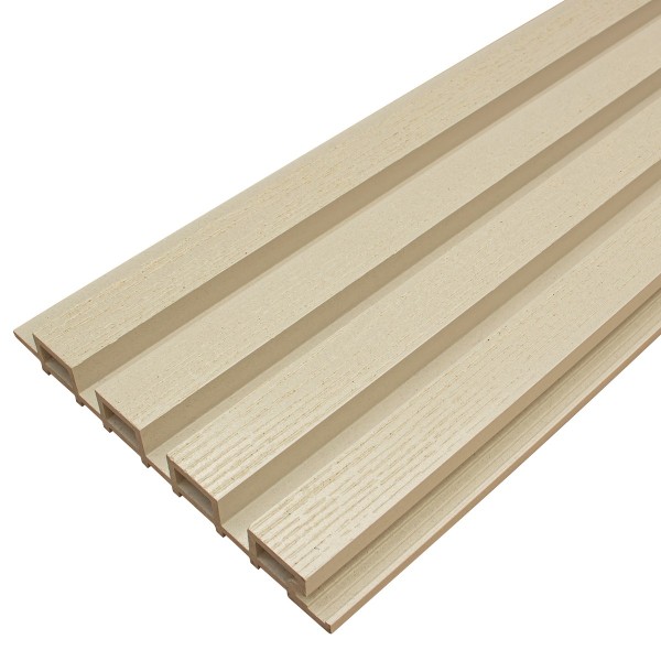 Фасадная доска из ДПК Faynag Wood Рейка Слоновая кость купить в Истре