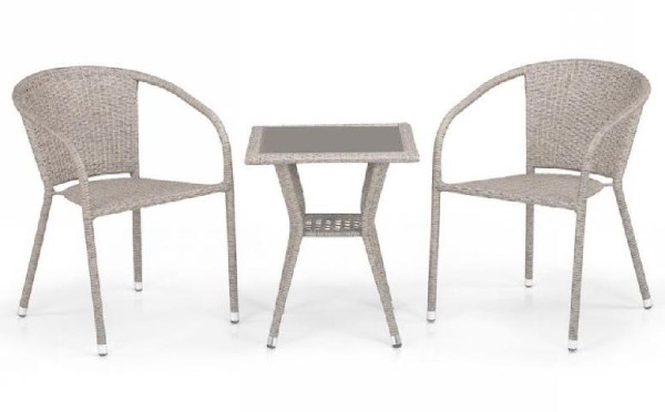 Комплект плетеной мебели AFINA из иск. ротанга T25C/Y137C-W85 Latte 2Pcs купить в Истре