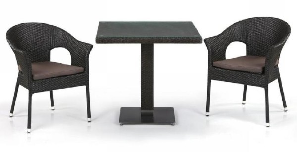 Комплект плетеной мебели AFINA из иск. ротанга T605SWT/Y79A-W53 Brown 2Pcs купить в Истре