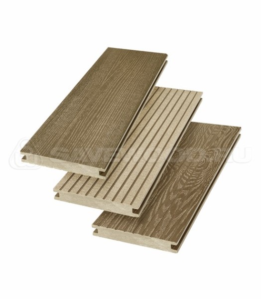 Террасная доска SW Fraxinus (R) полнотелая «SaveWood» Тик купить в Истре