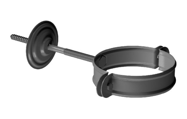 Хомут трубы D90 Döcke STAL PREMIUM Графит, (RAL 7024) купить в Истре