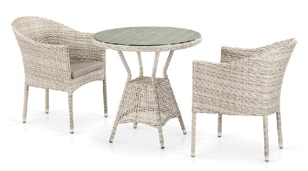 Комплект плетеной мебели AFINA из иск. ротанга T705ANT/Y350-W85 Latte 2Pcs купить в Истре