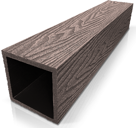 Столб ДПК 3D GardenParkett фактура дерева Венге купить в Истре