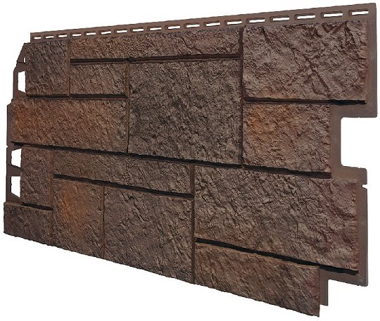 Фасадная панель VOX Sandstone (Сандстоун) темно коричневый купить в Истре