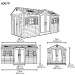 Сарай пластиковый LifeTime 15x8 DD купить в Истре