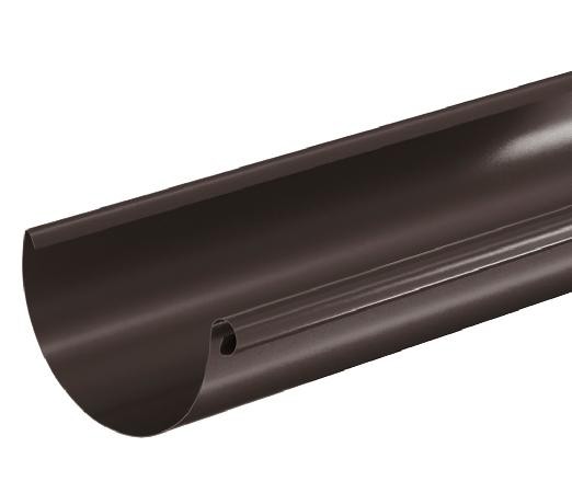 Водосток Aquasistem, система 150/100 - Водосточный желоб 3.00м RR 32 Тёмно Коричневый купить в Истре