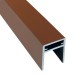 П-профиль Алюминиевый EasyDecking 35x25 Коричневый купить в Истре