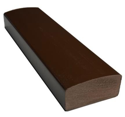 Лавочный брус Ecodecking Некст полнотелый глянцевый 70х35 шоколад купить в Истре